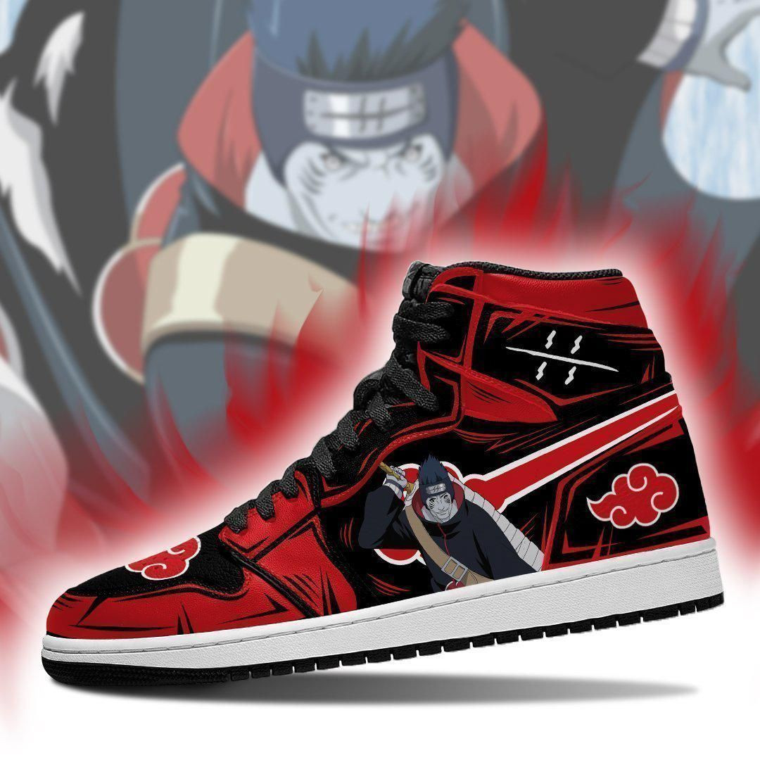 Akatsuki Kisame Naruto Anime 1 High Top Air Jordan Sneaker, Air Jordan Hightop