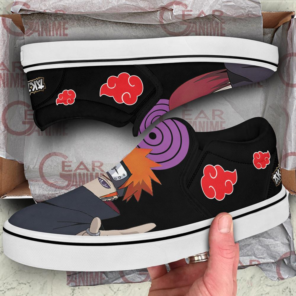 Akatsuki Nagato Pain Slip-On Shoes Canvas Custom Anime Shoes