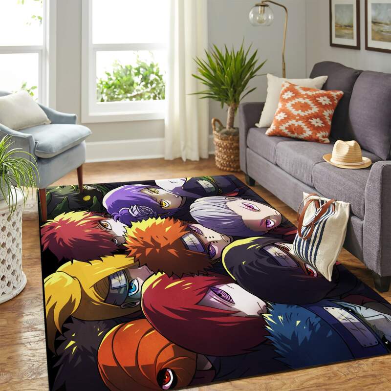 Akatsuki Naruto Carpet Rectangle Rug