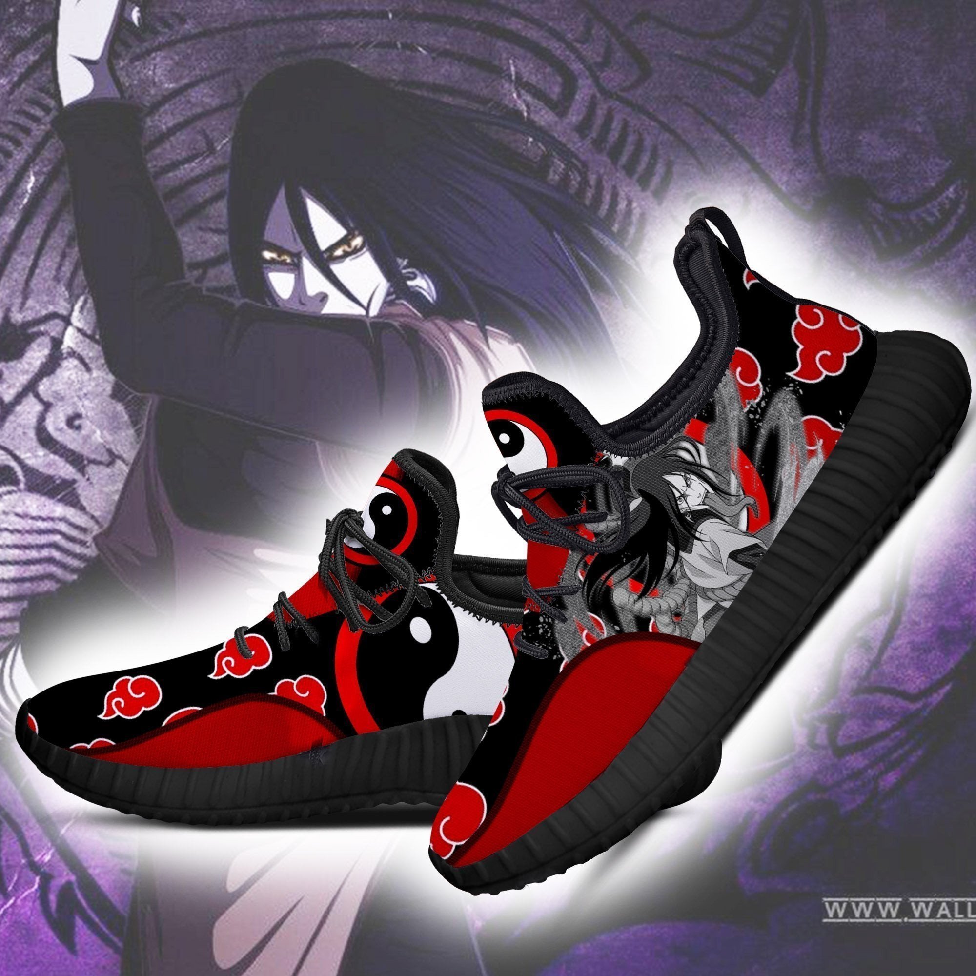 Akatsuki Orochimaru Reze Shoes Anime Shoes Fan Gift Idea