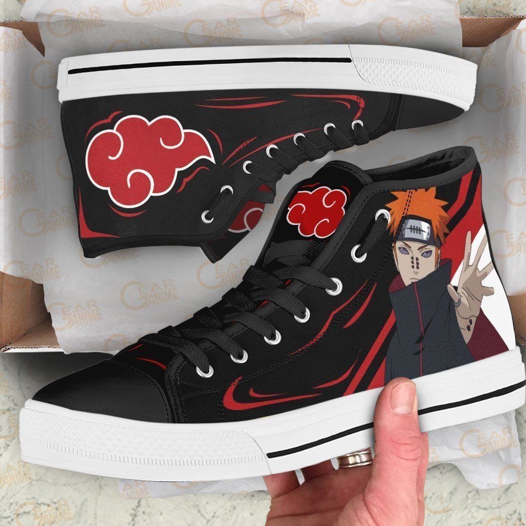 Akatsuki Pain High Top Shoes Custom Anime Sneakers