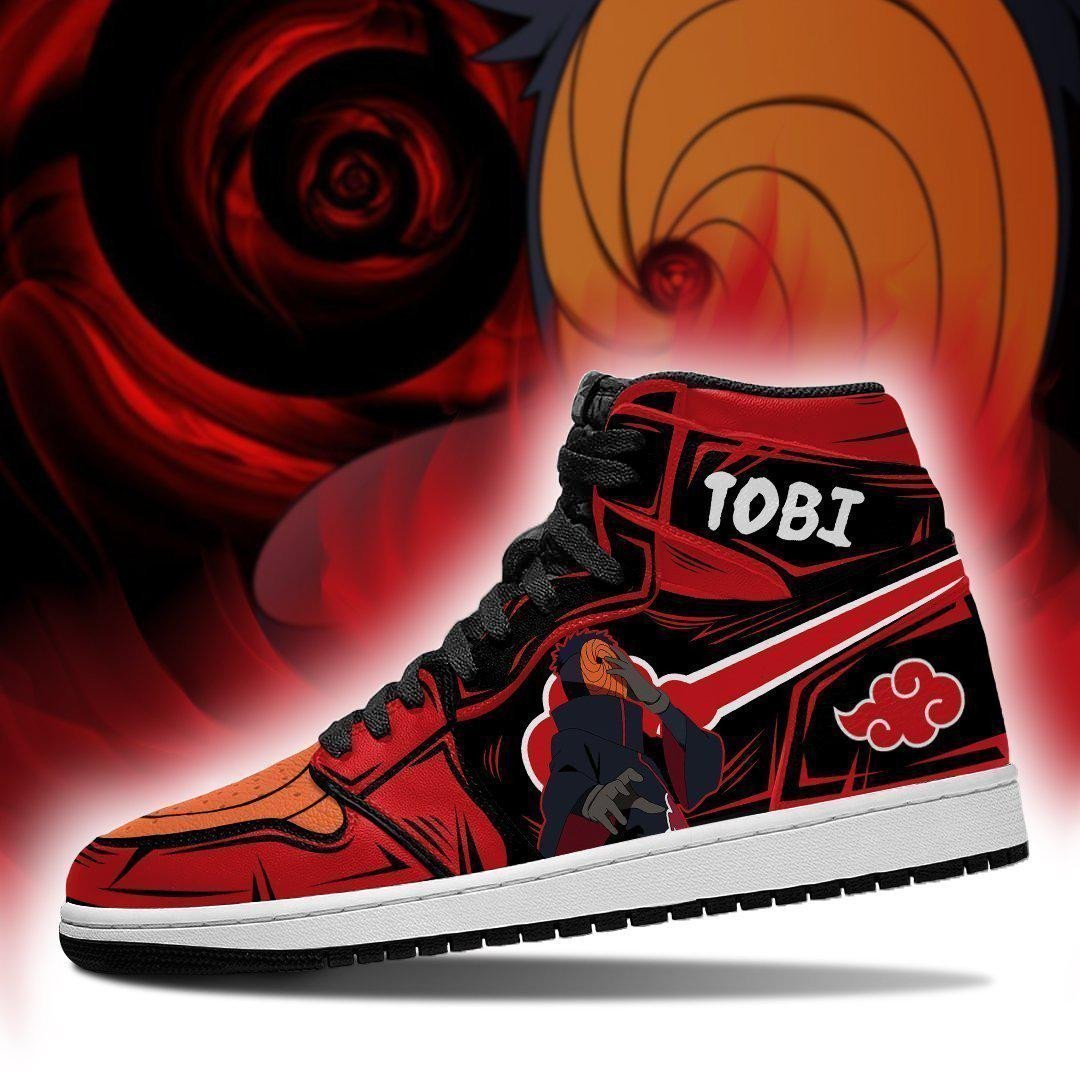 Akatsuki Tobi JD1s Sneakers Shoes Fan Gifts, Air Jordan Hightop