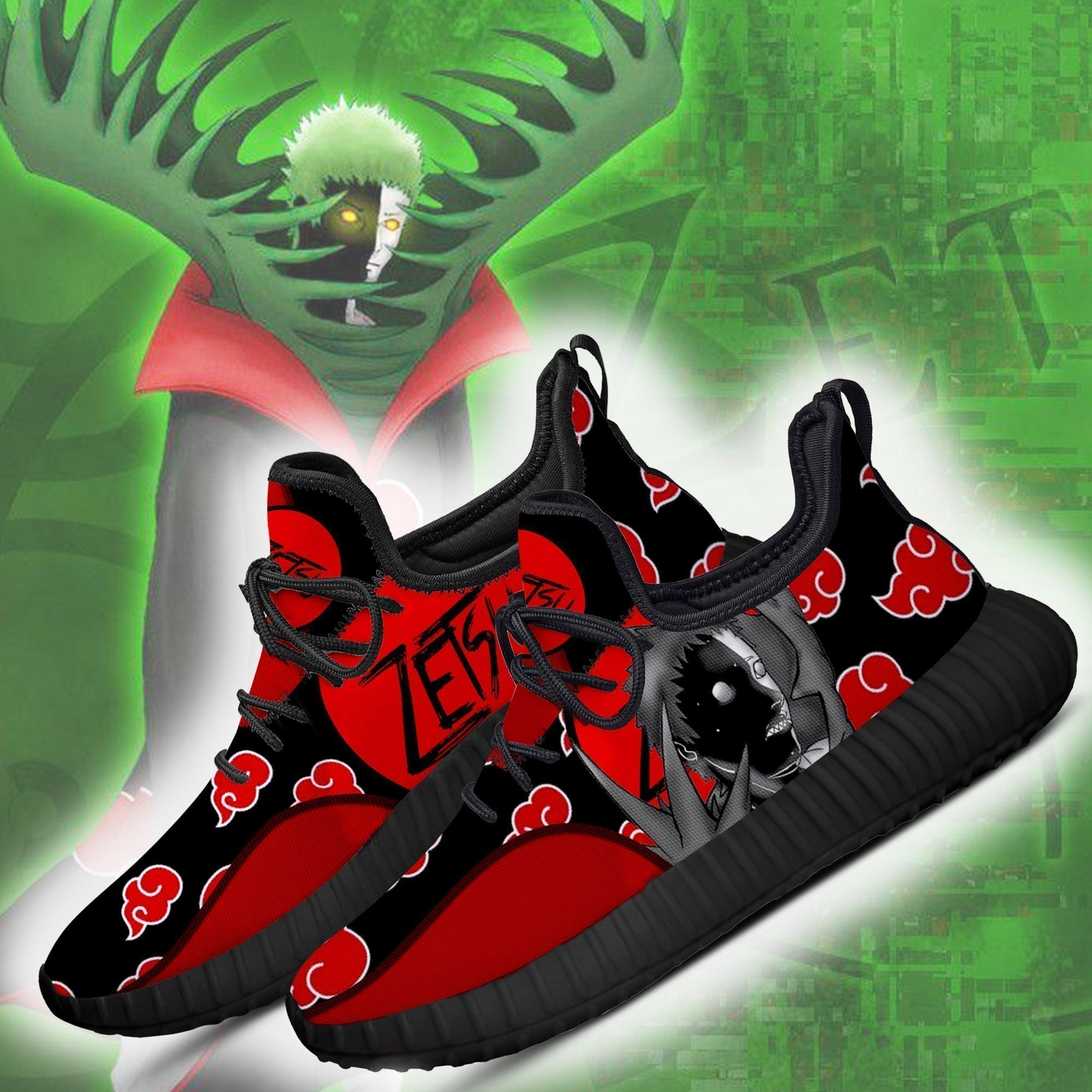 Akatsuki Zetsu Reze Shoes Anime Shoes Fan Gift Idea