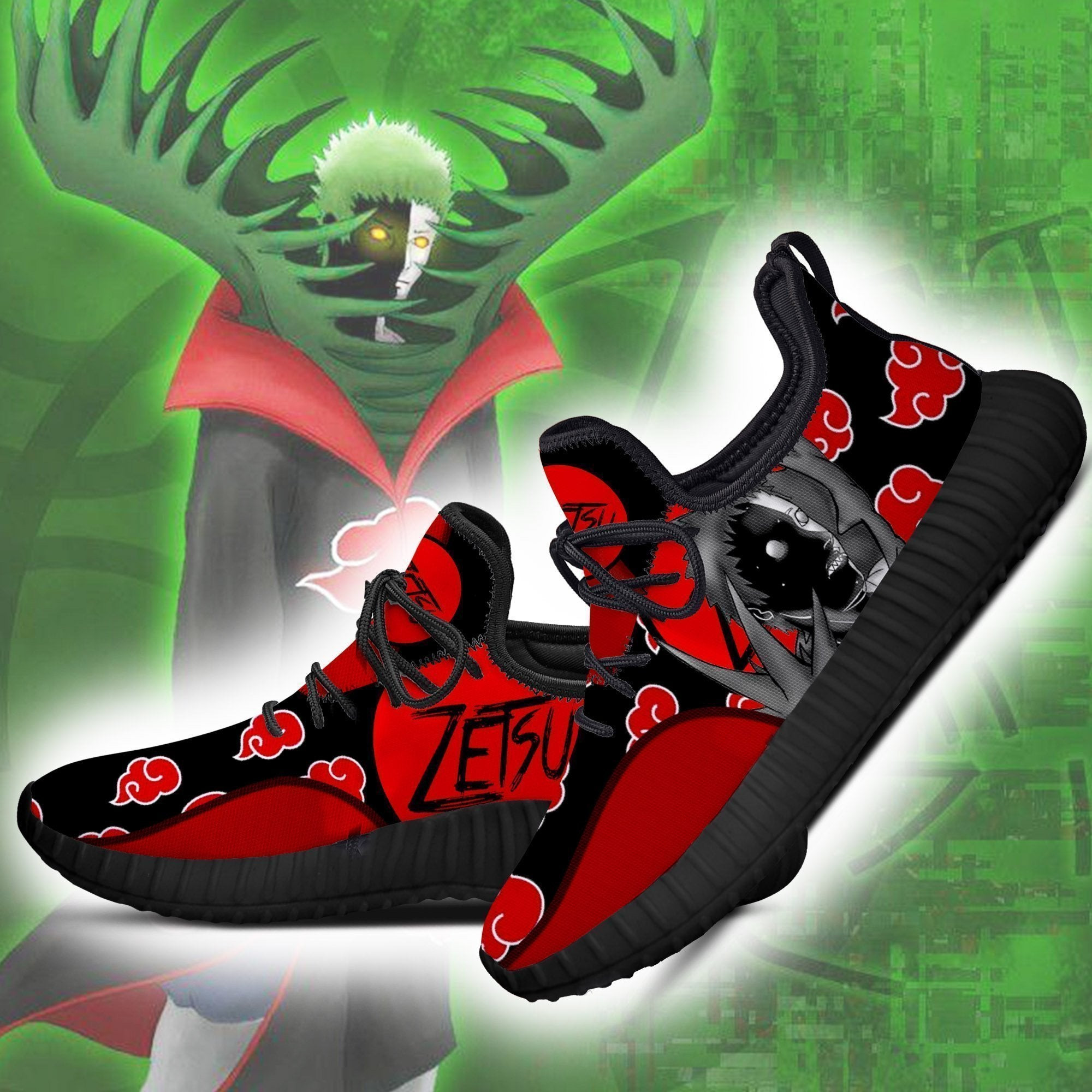 Akatsuki Zetsu Reze Shoes Anime Shoes Fan Gift Idea