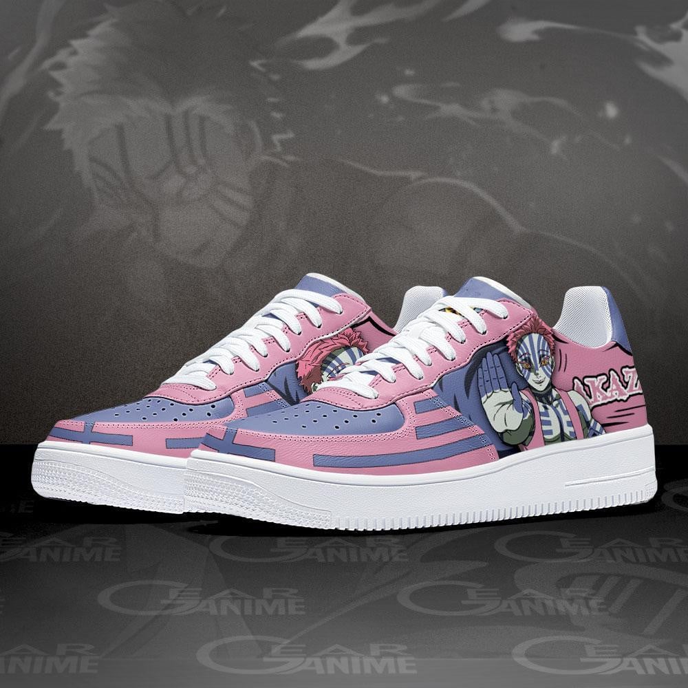 Akaza Air Sneakers Custom Anime Demon Slayer Shoes
