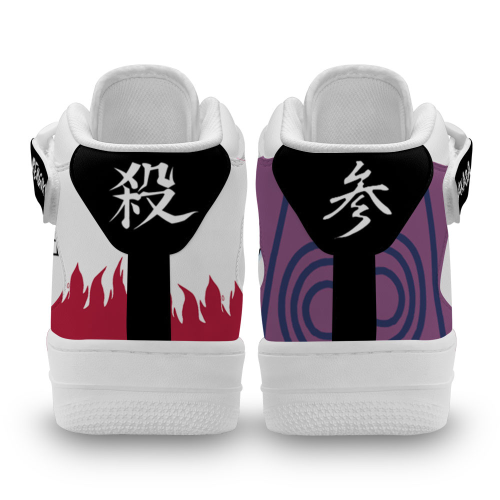 Akaza and Rengoku Sneakers Air Mid Custom Anime Demon Slayer Shoes