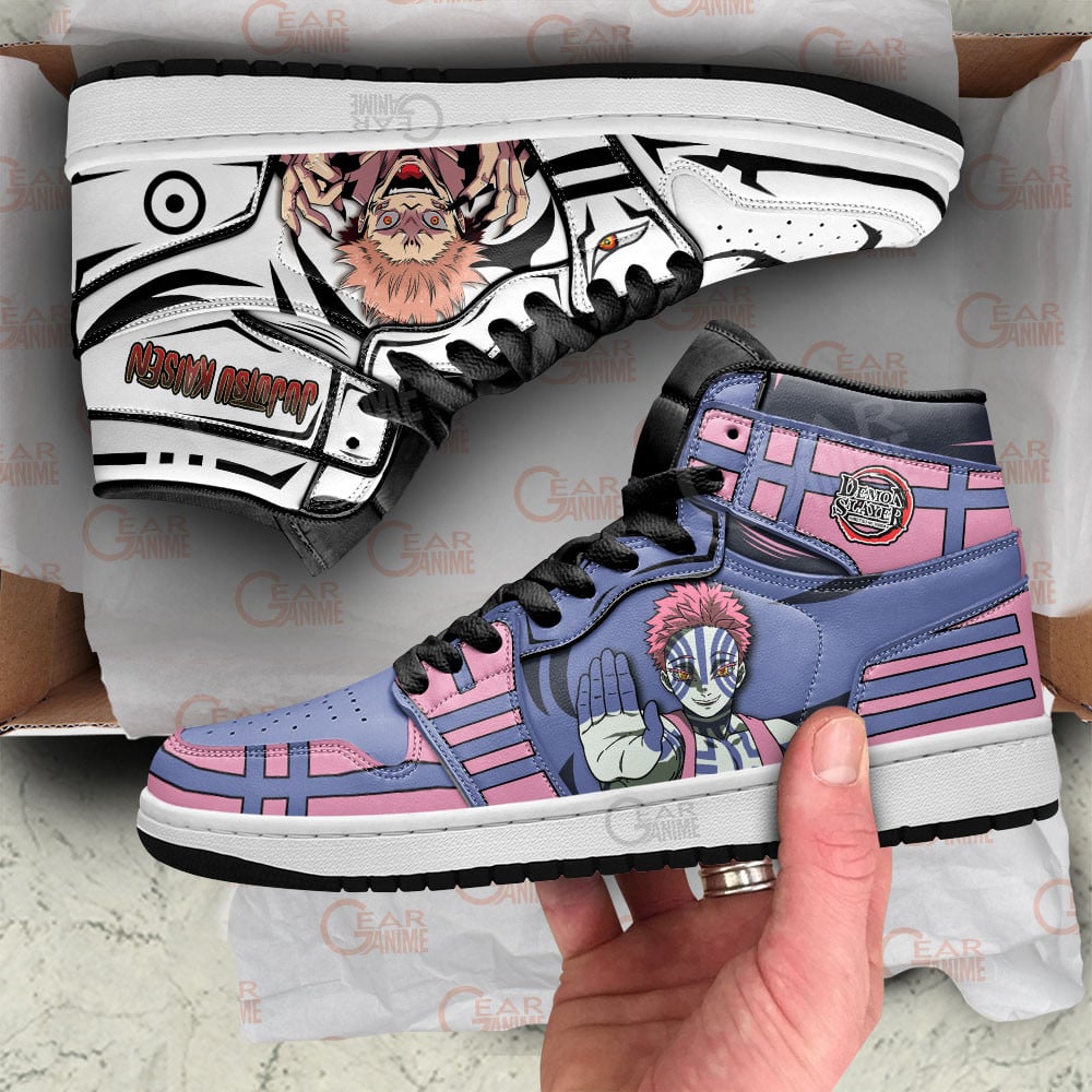 Akaza and Sukuna Anime Shoes, Air Jordan Hightop