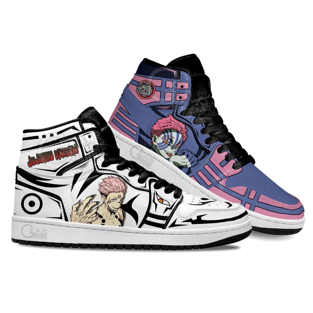 Akaza and Sukuna Anime Shoes, Air Jordan Hightop