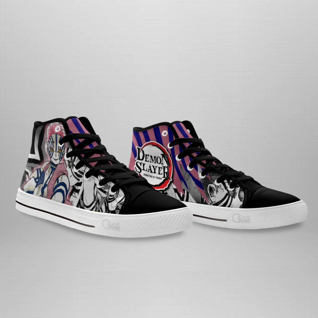 Akaza High Top Shoes Custom Anime Demon Slayer Sneakers
