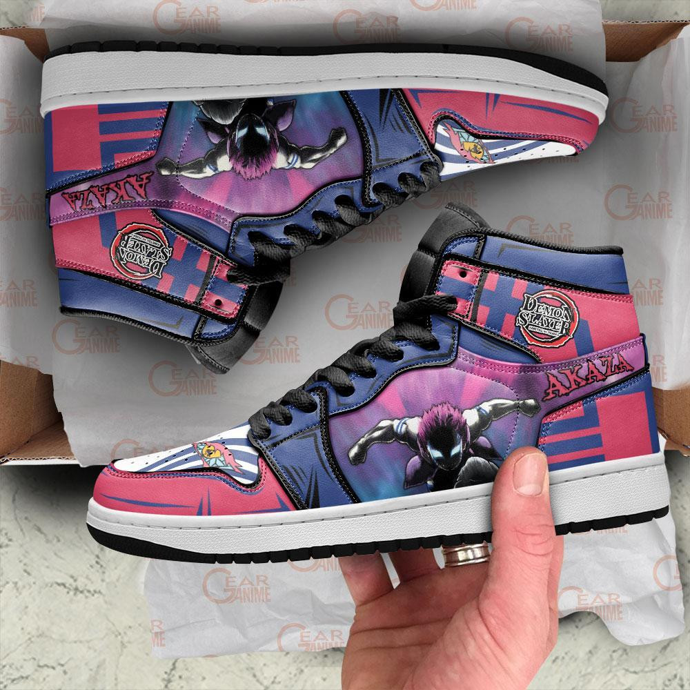 Akaza JD1s Sneakers Anime Mugen Train Demon Slayer Shoes, Air Jordan Hightop