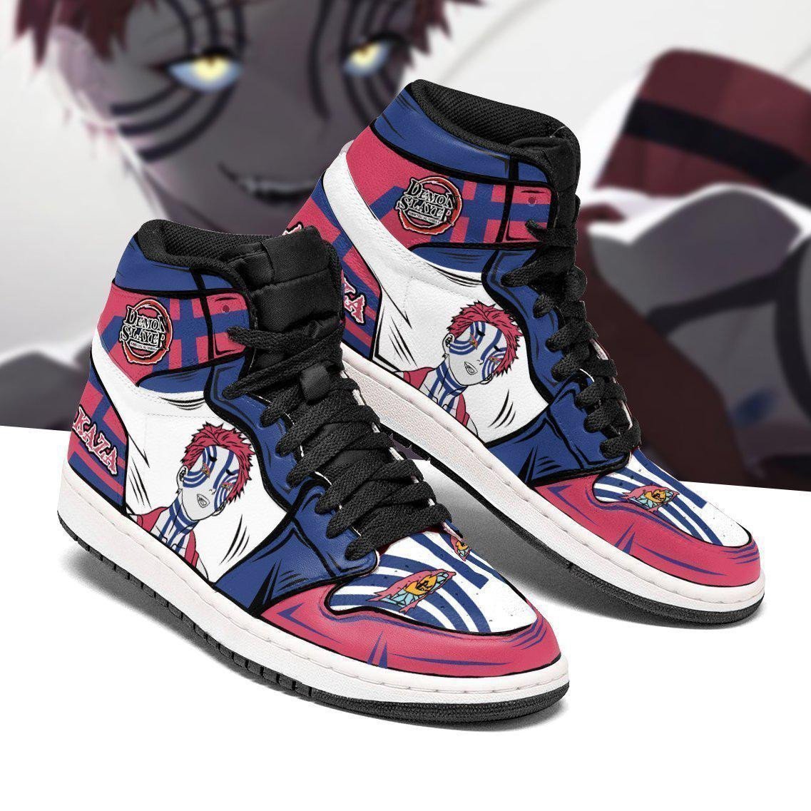 Akaza JD1s Sneakers Demon Slayer Anime Shoes, Air Jordan Hightop