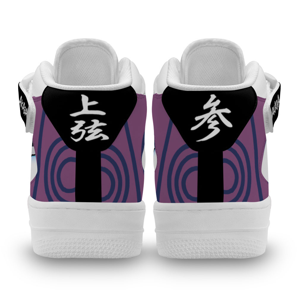 Akaza Sneakers Air Mid Custom Anime Demon Slayer Shoes