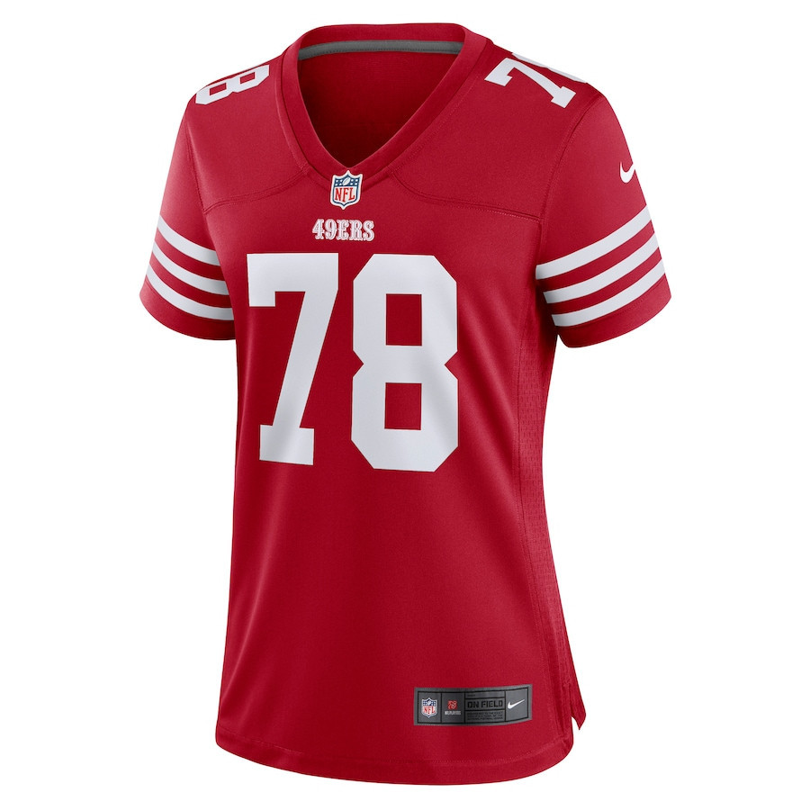 Akeem Spence San Francisco 49ers Women’s Stitched Jersey – Scarlet
