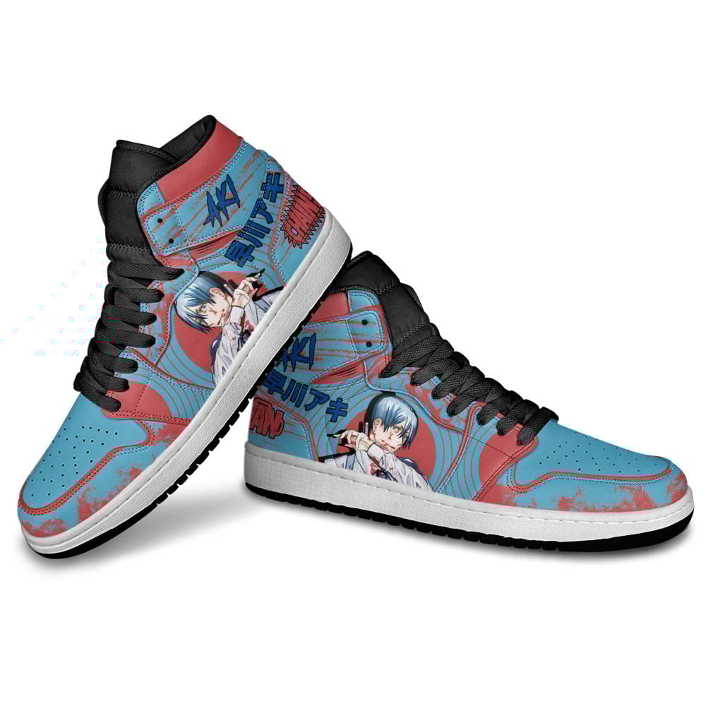 Aki Hayakawa JD1s Sneakers Chainsaw Man Anime Shoes, Air Jordan Hightop