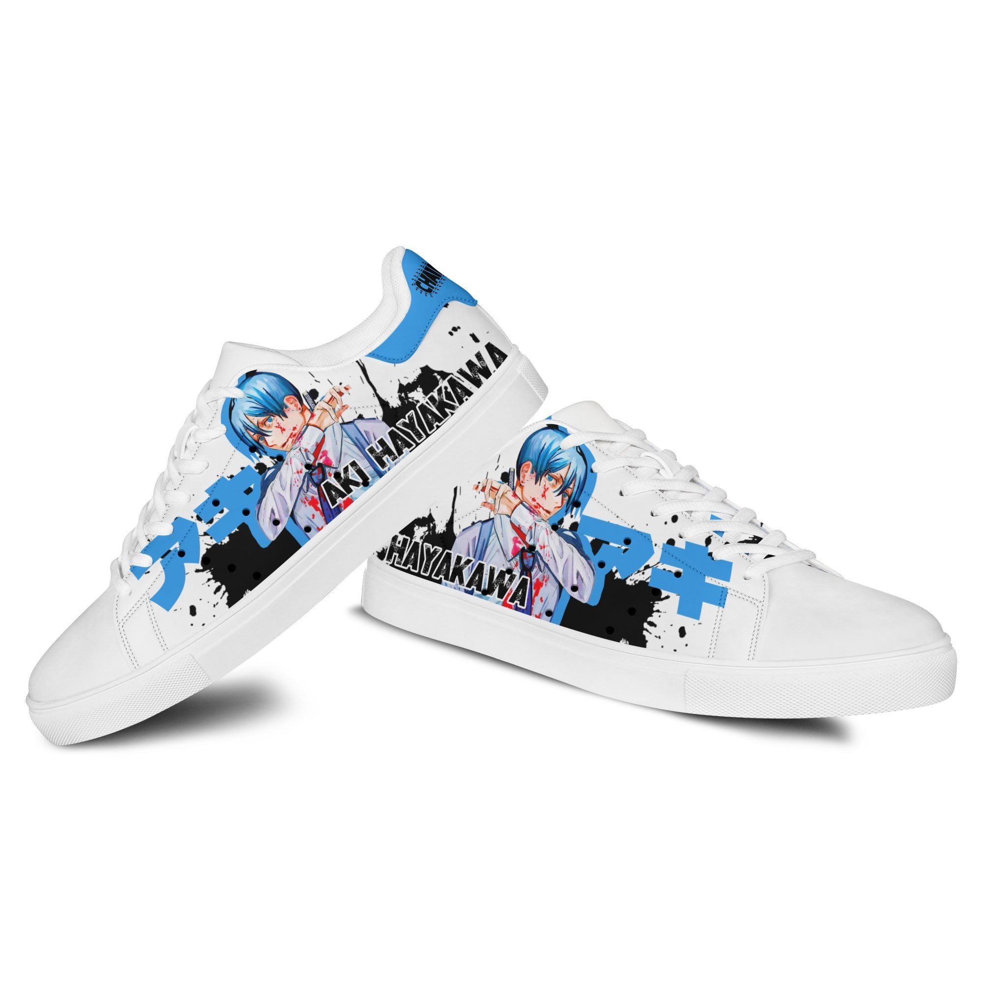 Aki Hayakawa Skate Sneakers Custom Chainsaw Man Anime Shoes