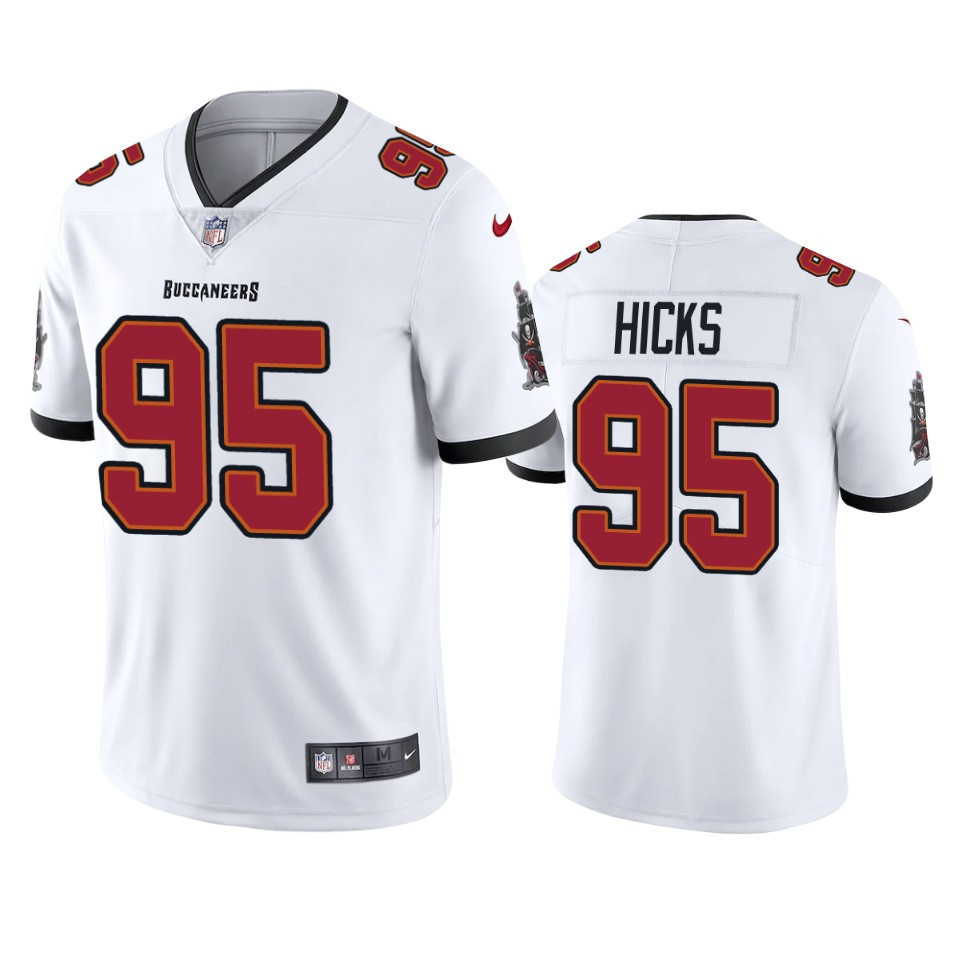 Akiem Hicks 95 Tampa Bay Buccaneers White Vapor Limited Stitched Jersey
