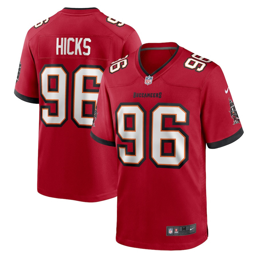 Akiem Hicks 96 Tampa Bay Buccaneers Stitched Jersey – Red