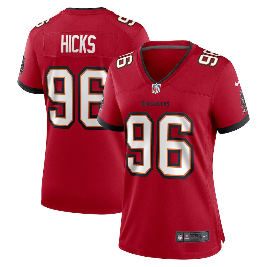 Akiem Hicks Tampa Bay Buccaneers Women’s Player Game Stitched Jersey – Red