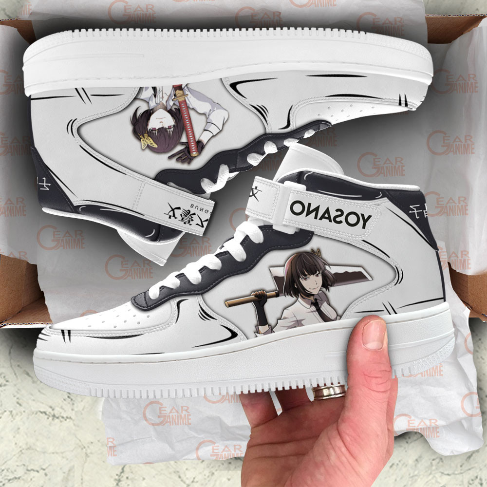 Akiko Yosano Sneakers Air Mid Custom Bungo Stray Dogs Anime Shoes