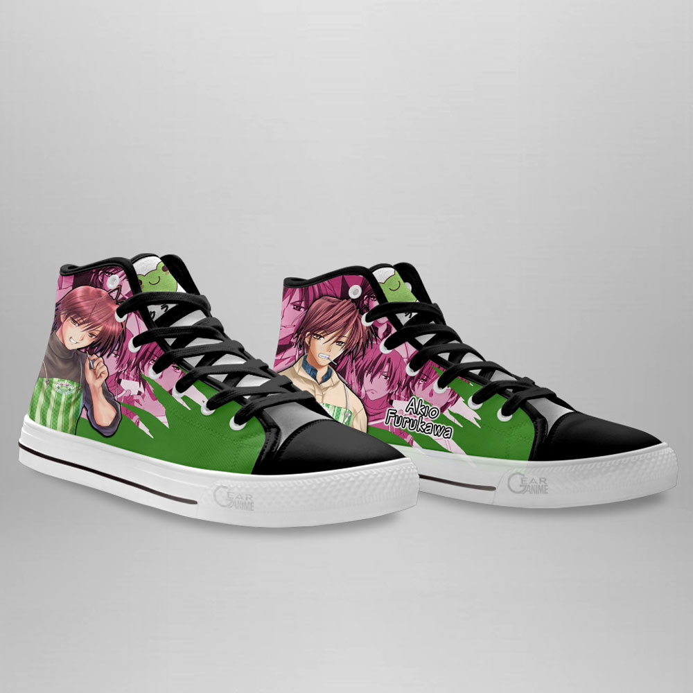 Akio Furukawa High Top Shoes Custom Clannad Anime Sneakers