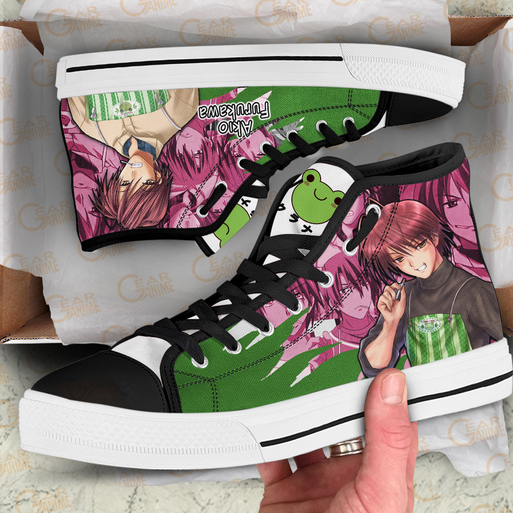 Akio Furukawa High Top Shoes Custom Clannad Anime Sneakers
