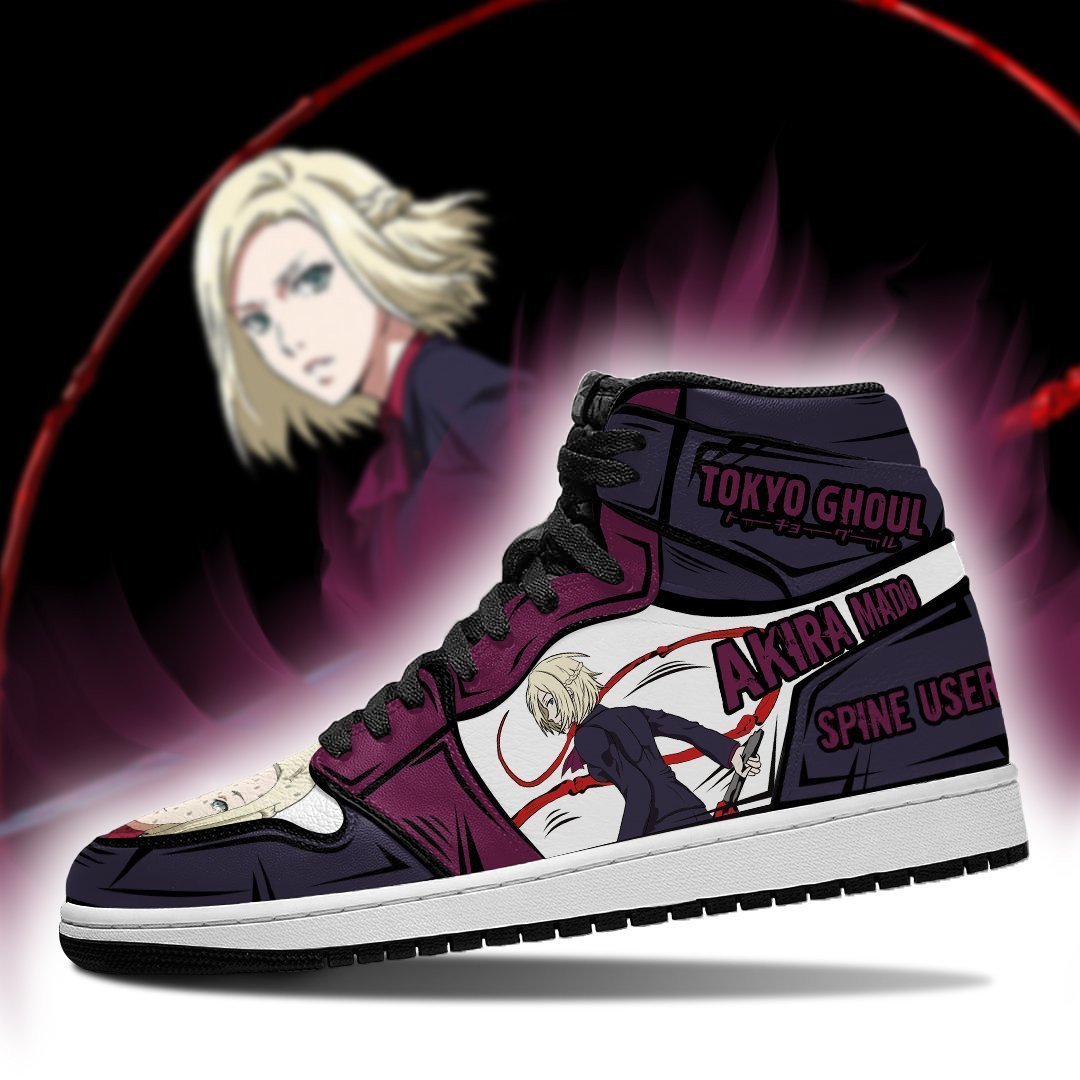 Akira Mado JD1s Sneakers Tokyo Ghoul Anime Shoes, Air Jordan Hightop
