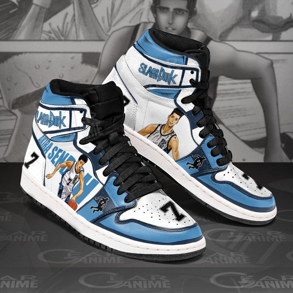 Akira Sendoh JD1s Sneakers Anime Slam Dunk Shoes, Air Jordan Hightop