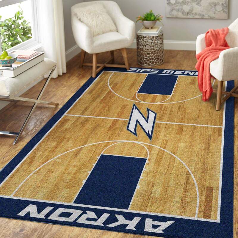 Akron Zips Ncaa Basketball Limited Edition Rectangle Rug