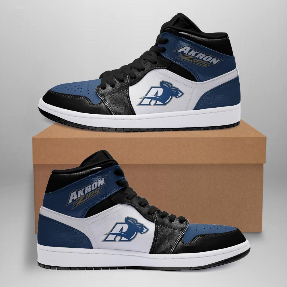 Akron Zips NCAA Fashion The best Sneakers Basketball Shoes Leather High Top Air Jordan Sneaker, Air Jordan Hightop