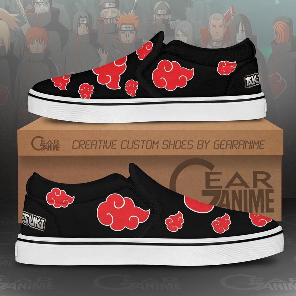 Akt Cloud Slip-On Shoes Canvas Custom Anime Shoes