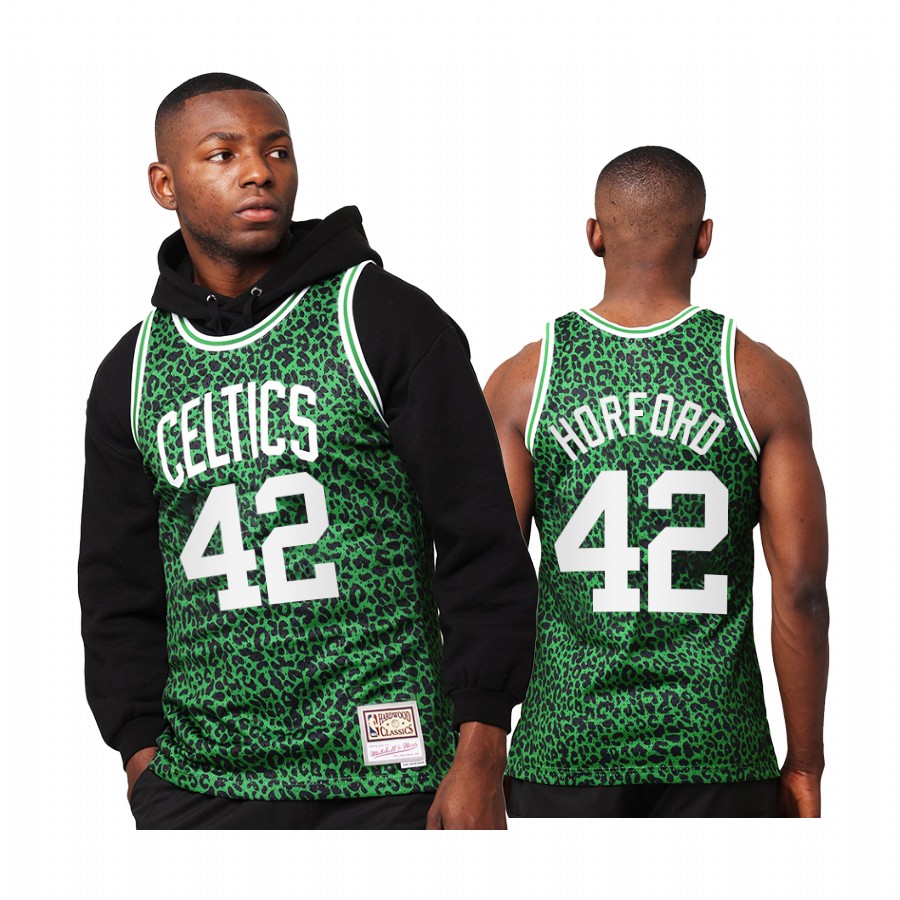 Al Horford 42 Boston Celtics Wild Life Green Jersey HWC Swingman