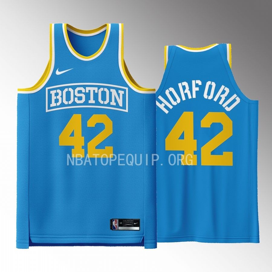 Al Horford Boston Celtics Blue #42 Jersey Boston Strong Special