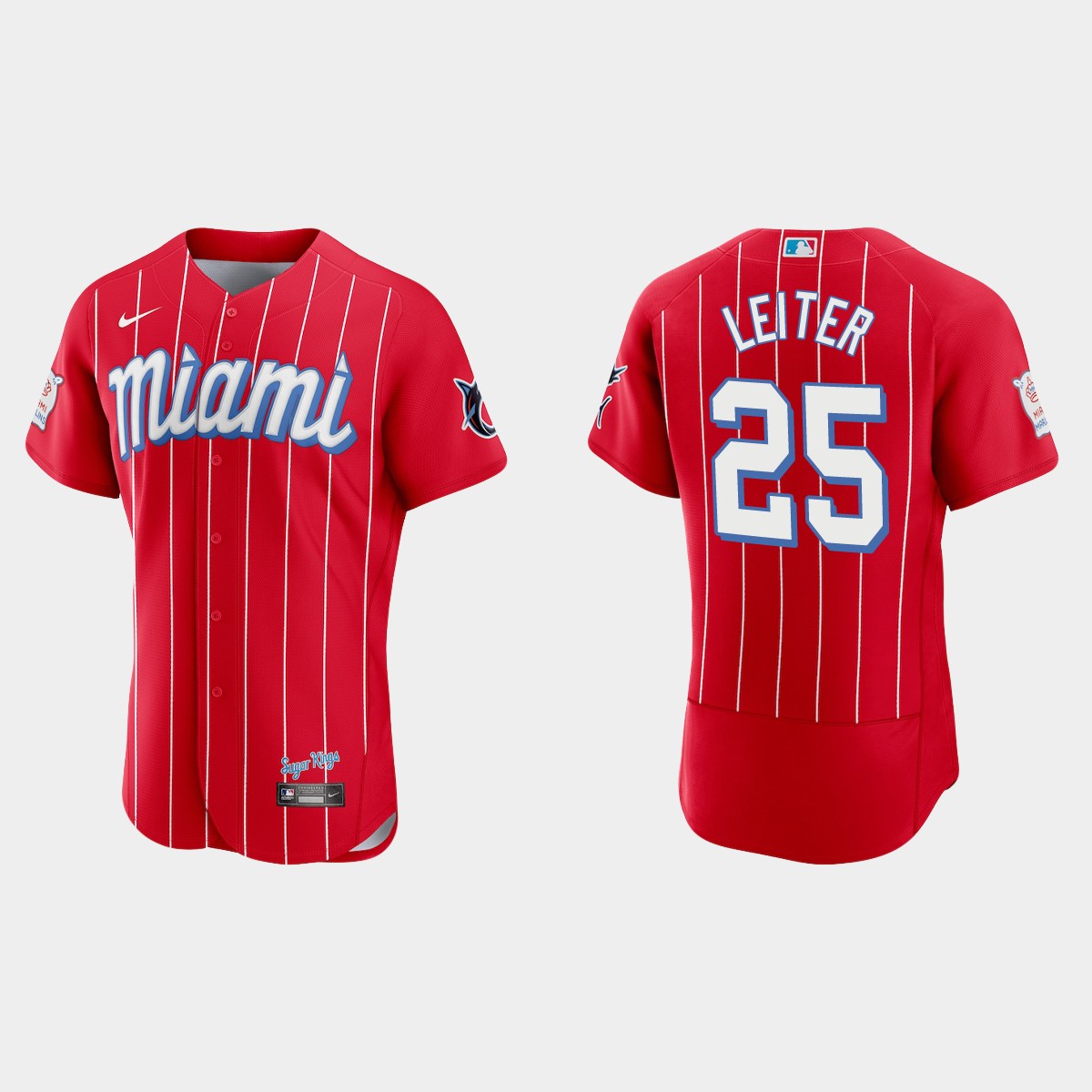 Al Leiter Miami Marlins 2021 City Connect Jersey - Red