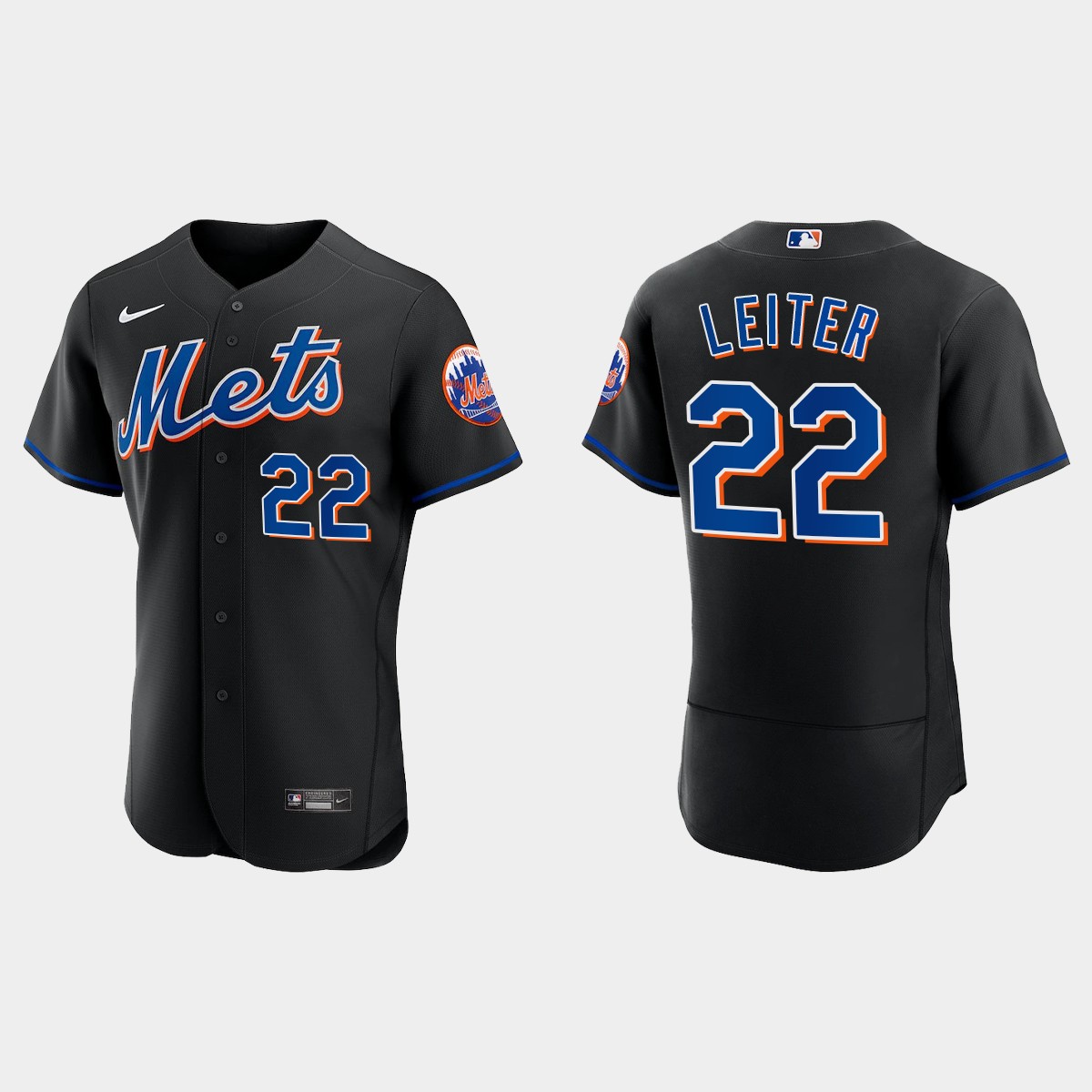 Al Leiter New York Mets 2022 Alternate Jersey – Black