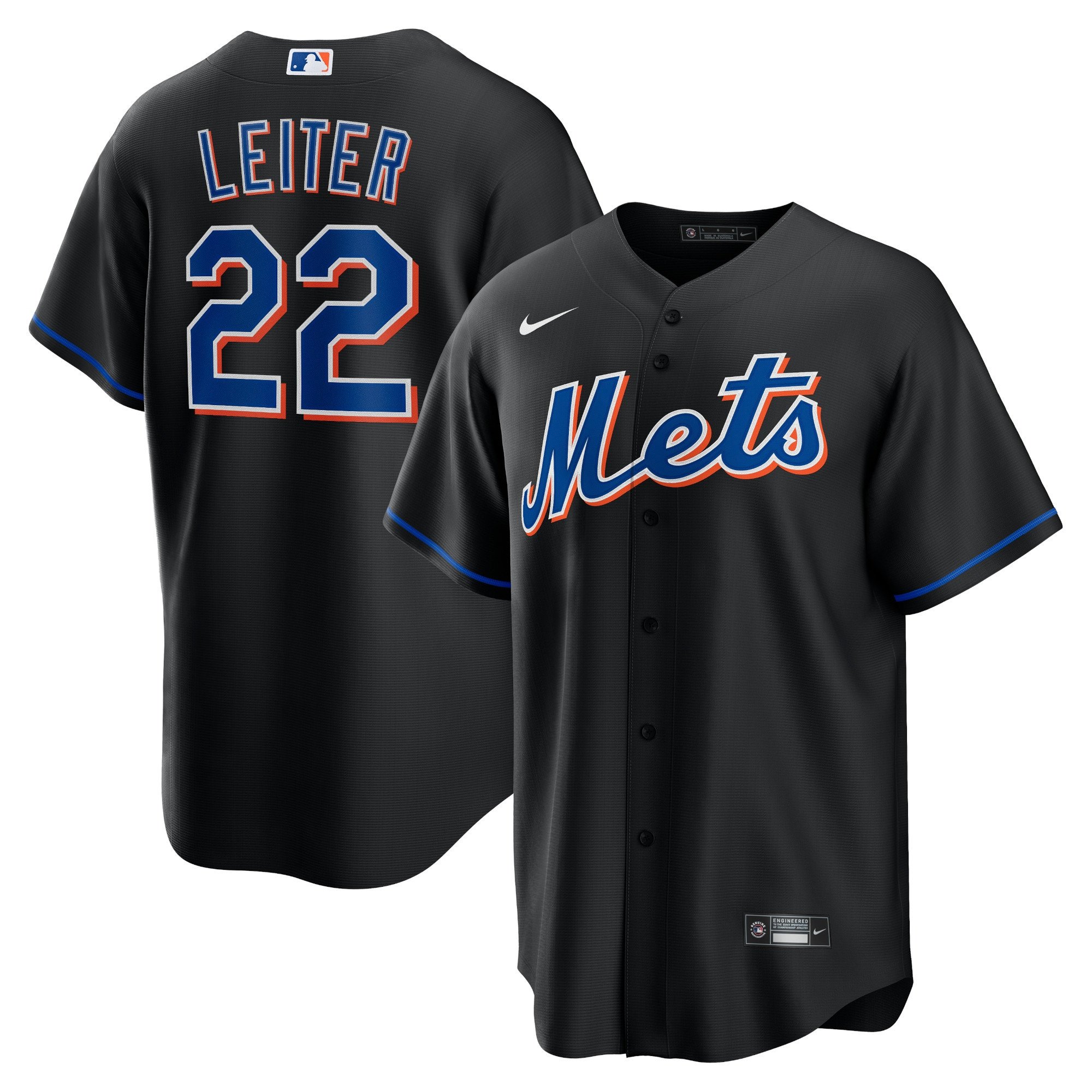 Al Leiter New York Mets Nike 2022 Alternate  Player Stitched Jersey – Black