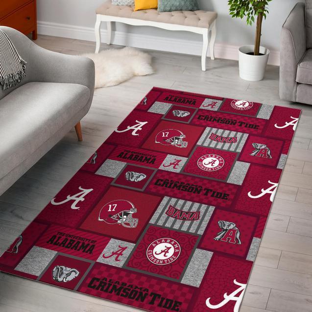 Alabama Crimson Tide Area Rectangle Rug
