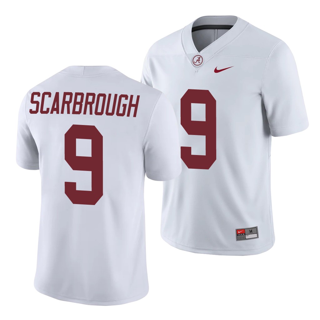 Alabama Crimson Tide Bo Scarbrough White College Men's Game Jersey