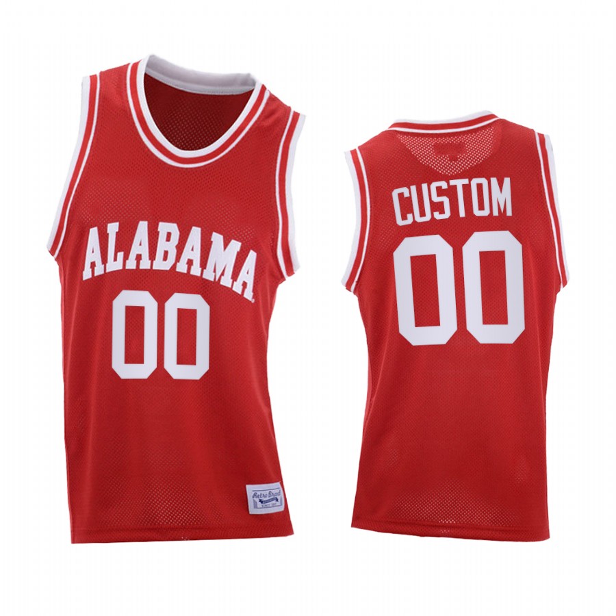 Alabama Crimson Tide Custom Red 2021 Throwback College Jersey