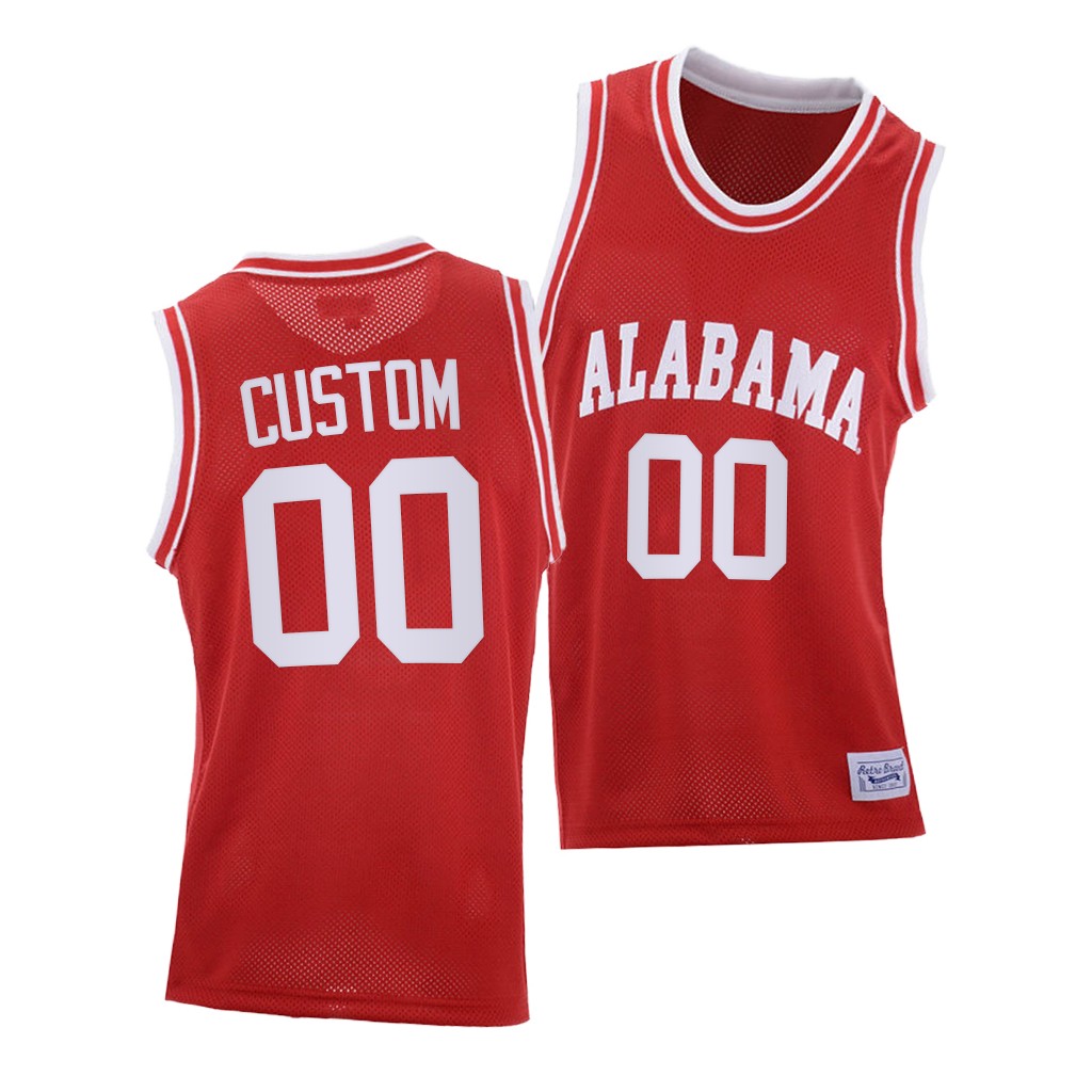 Alabama Crimson Tide Custom Red 2021 Throwback College Jersey