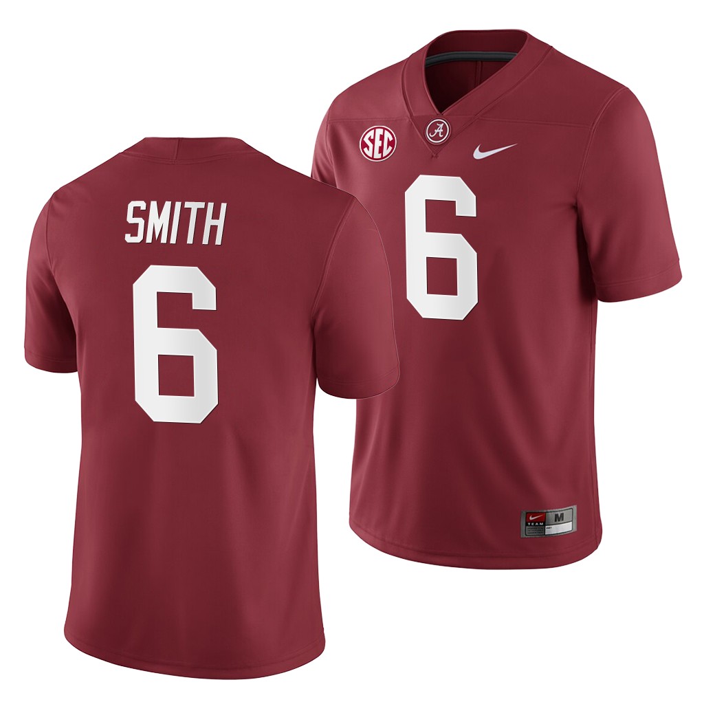 Alabama Crimson Tide Devonta Smith Crimson 2019 Home Game Jersey NCAA