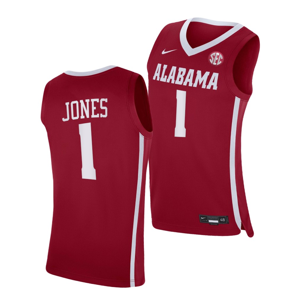 Alabama Crimson Tide Herbert Jones Crimson 2021 College Jersey