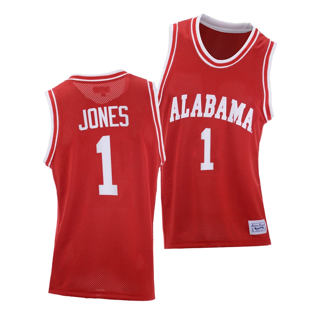 Alabama Crimson Tide Herbert Jones Red 2021 Throwback College Jersey