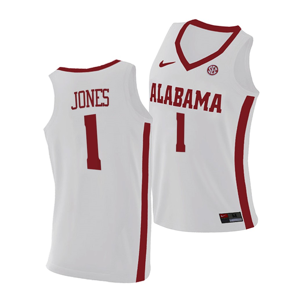 Alabama Crimson Tide Herbert Jones White 2021 College Jersey