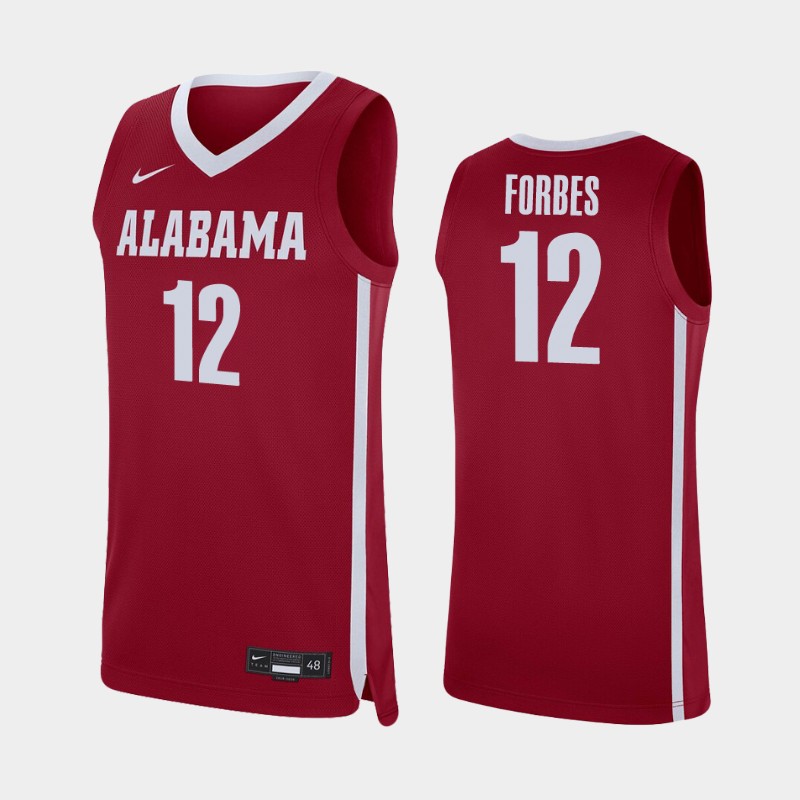 Alabama Crimson Tide Jaylen Forbes Crimson Men's College Jersey