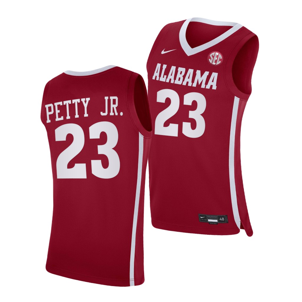 Alabama Crimson Tide John Petty Jr. Crimson 2021 College Jersey
