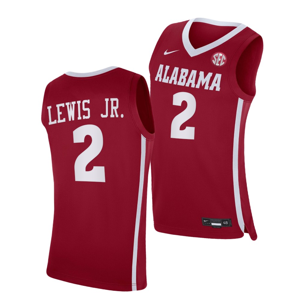 Alabama Crimson Tide Kira Lewis Jr. Crimson College Jersey
