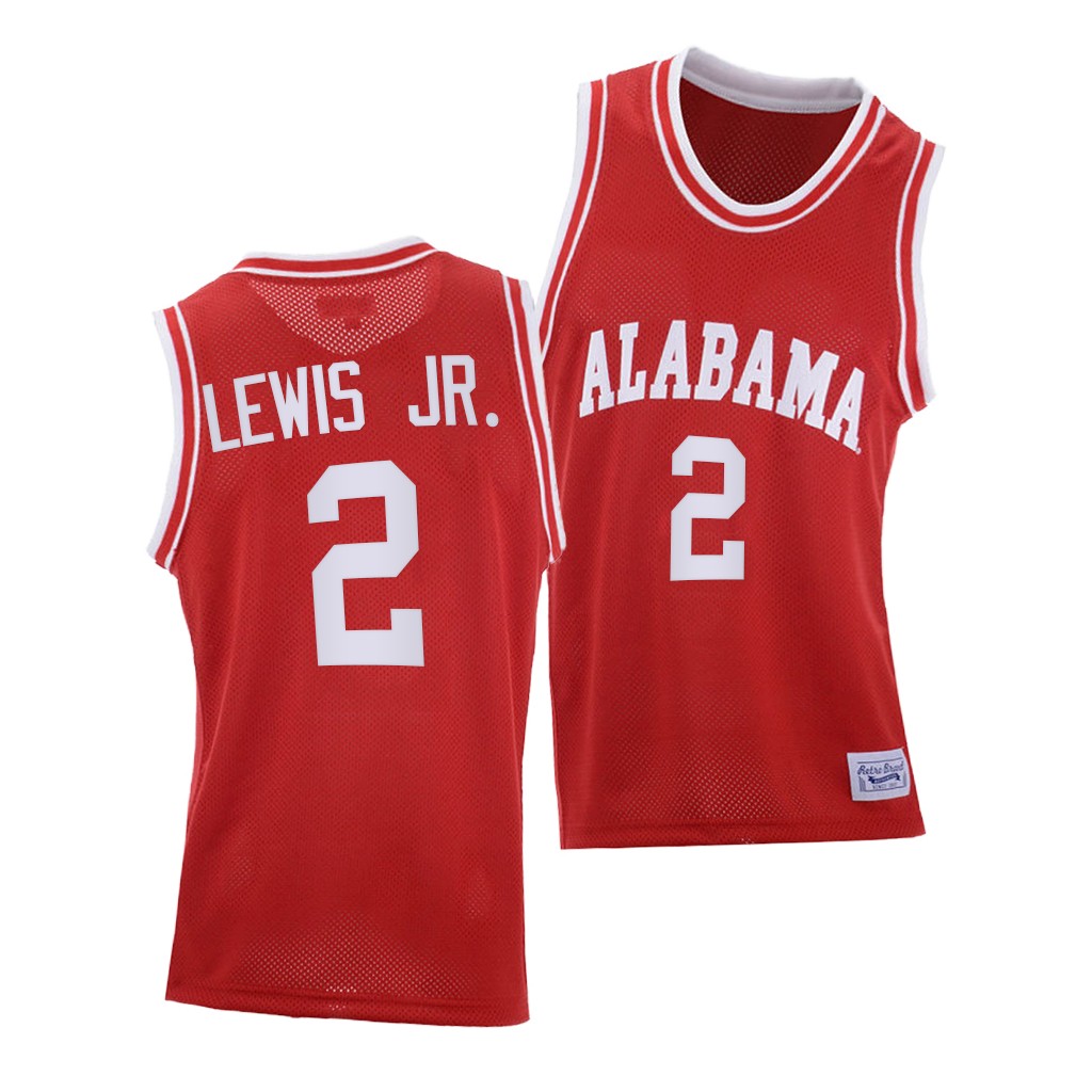 Alabama Crimson Tide Kira Lewis Jr. Red Throwback College Jersey