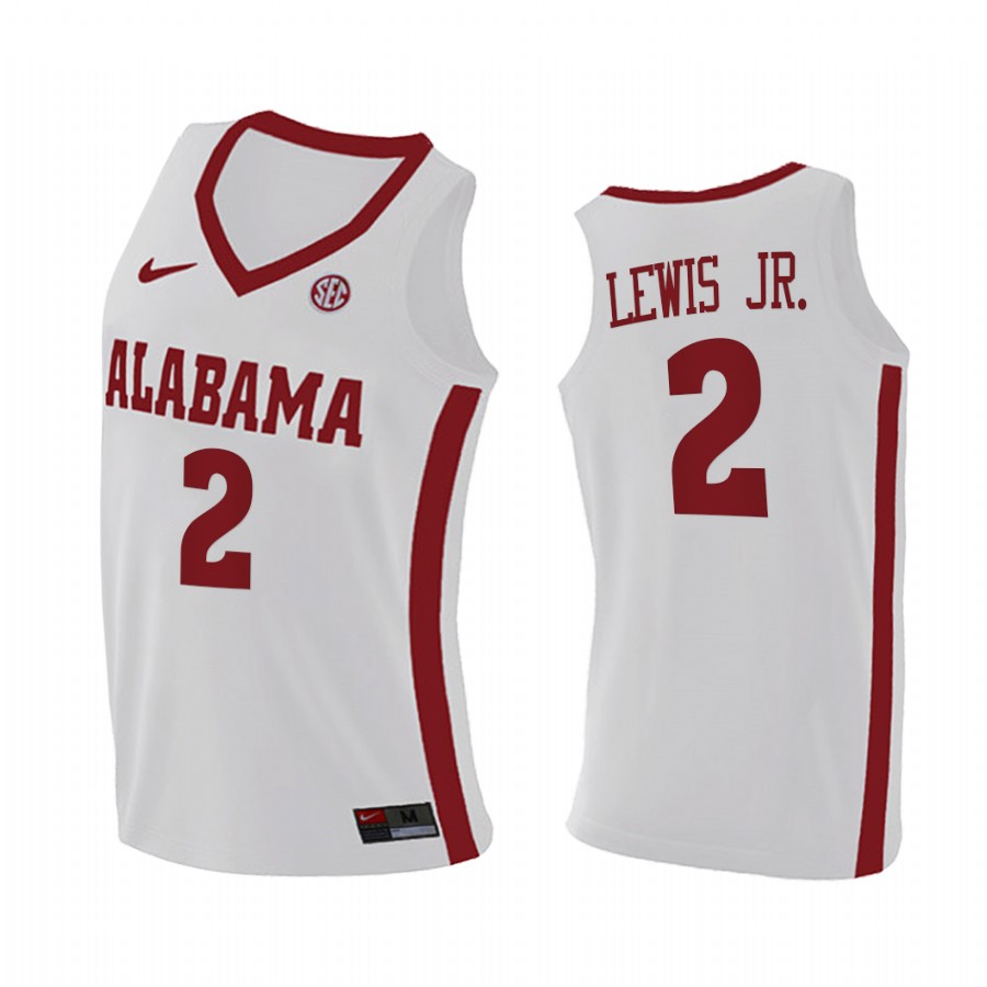 Alabama Crimson Tide Kira Lewis Jr. White College Jersey