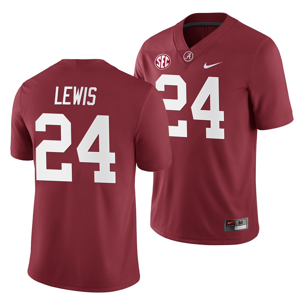 Alabama Crimson Tide Terrell Lewis Crimson 2019 Home Game Jersey NCAA
