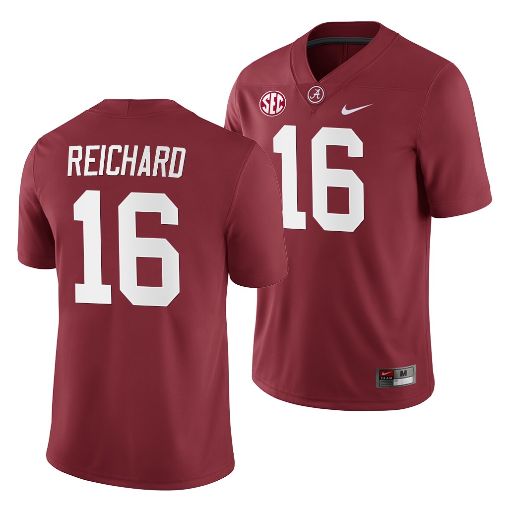 Alabama Crimson Tide WIll Reichard Crimson 2019 Home Game Jersey NCAA